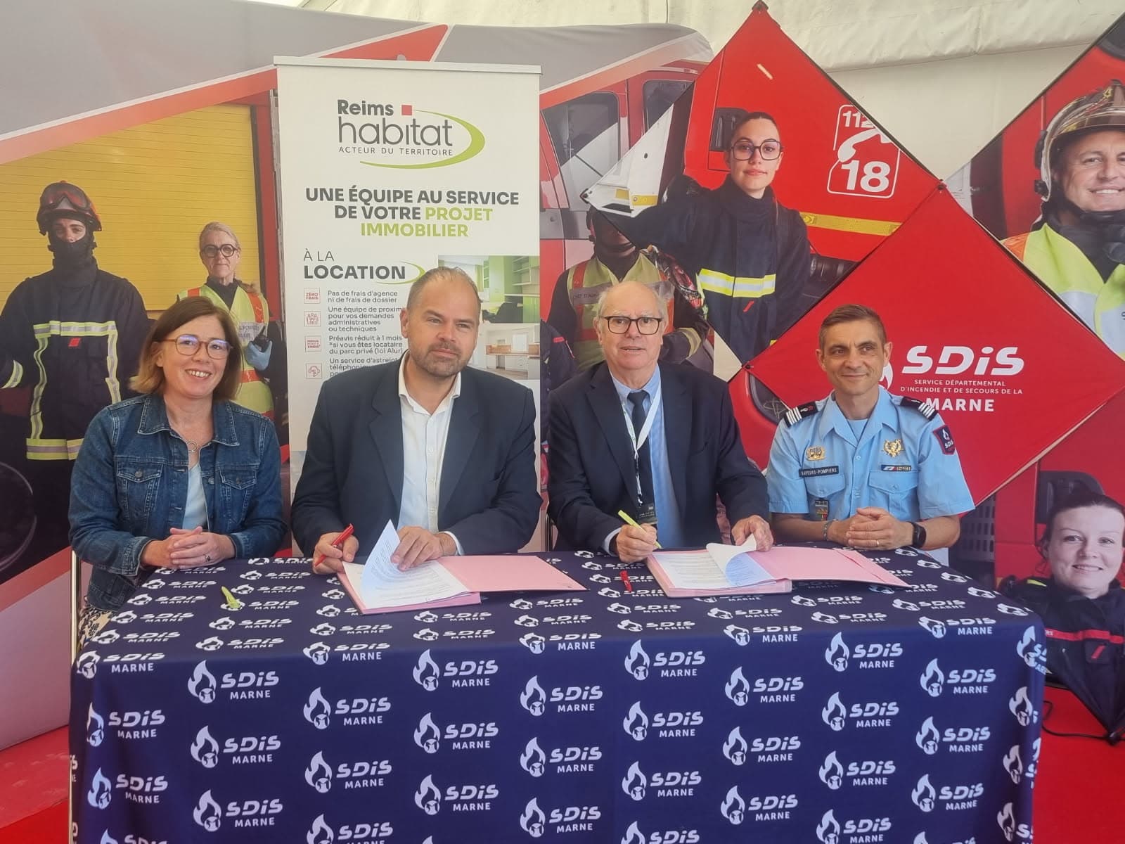 Partenariat entre Reims habitat et le SDIS 51