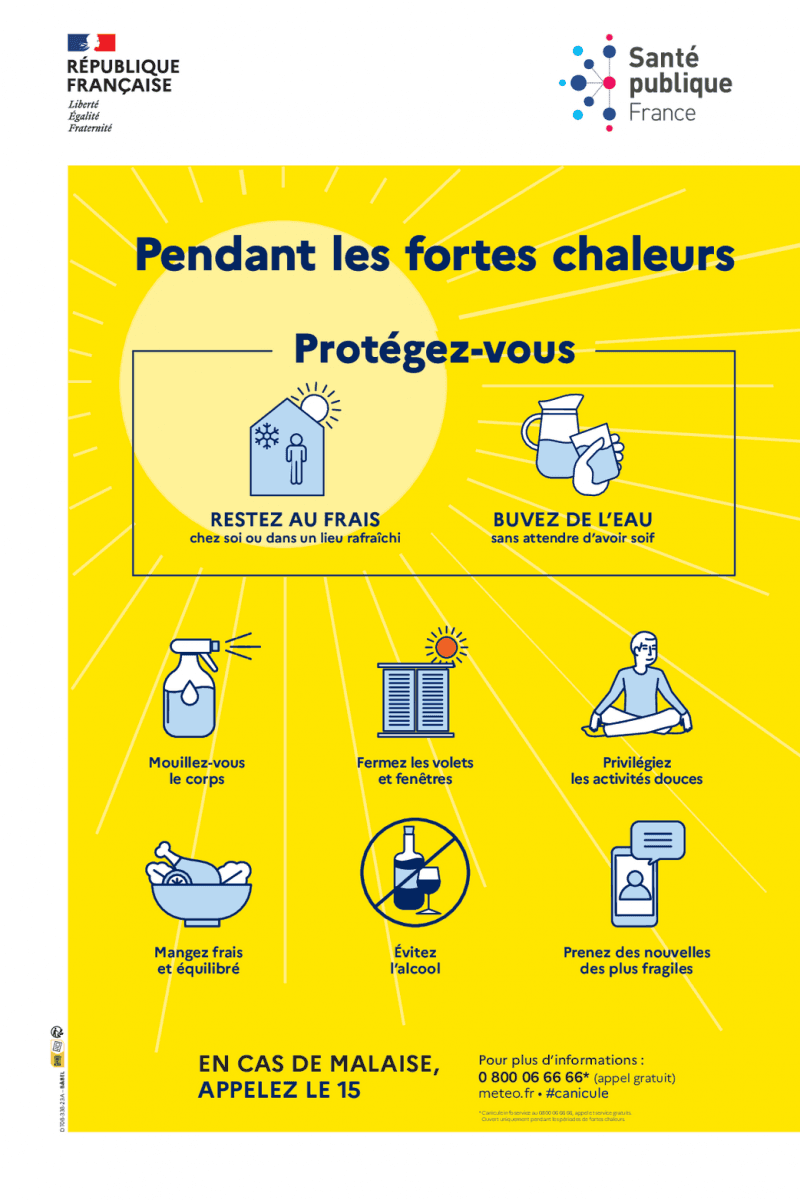 Vigilance avec les fortes chaleurs