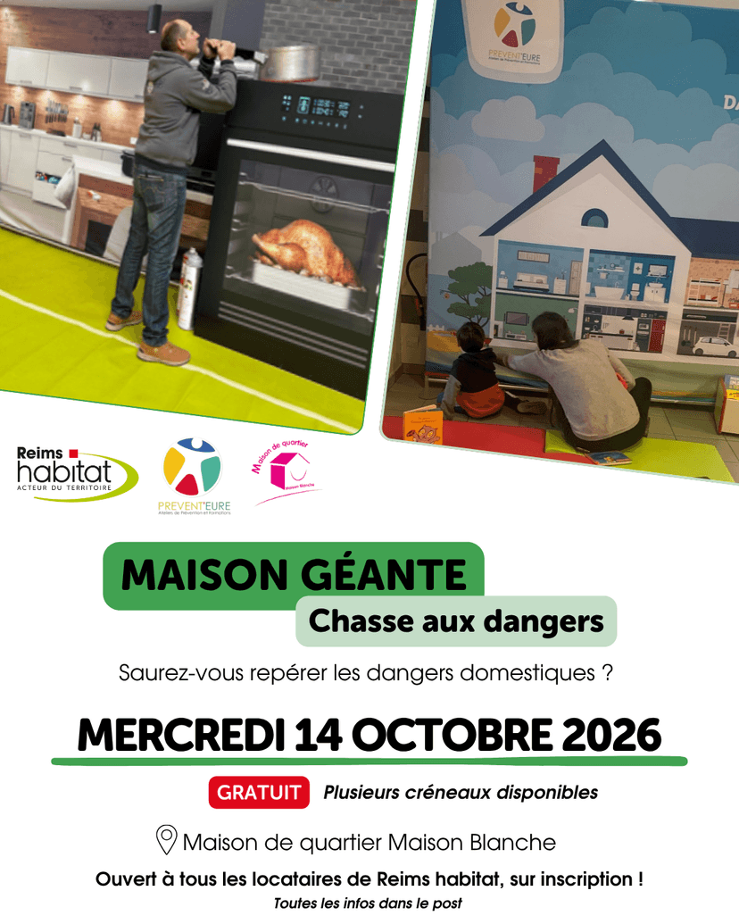 Participez à l’animation « Maison Géante » et sensibilisez-vous aux risques domestiques !