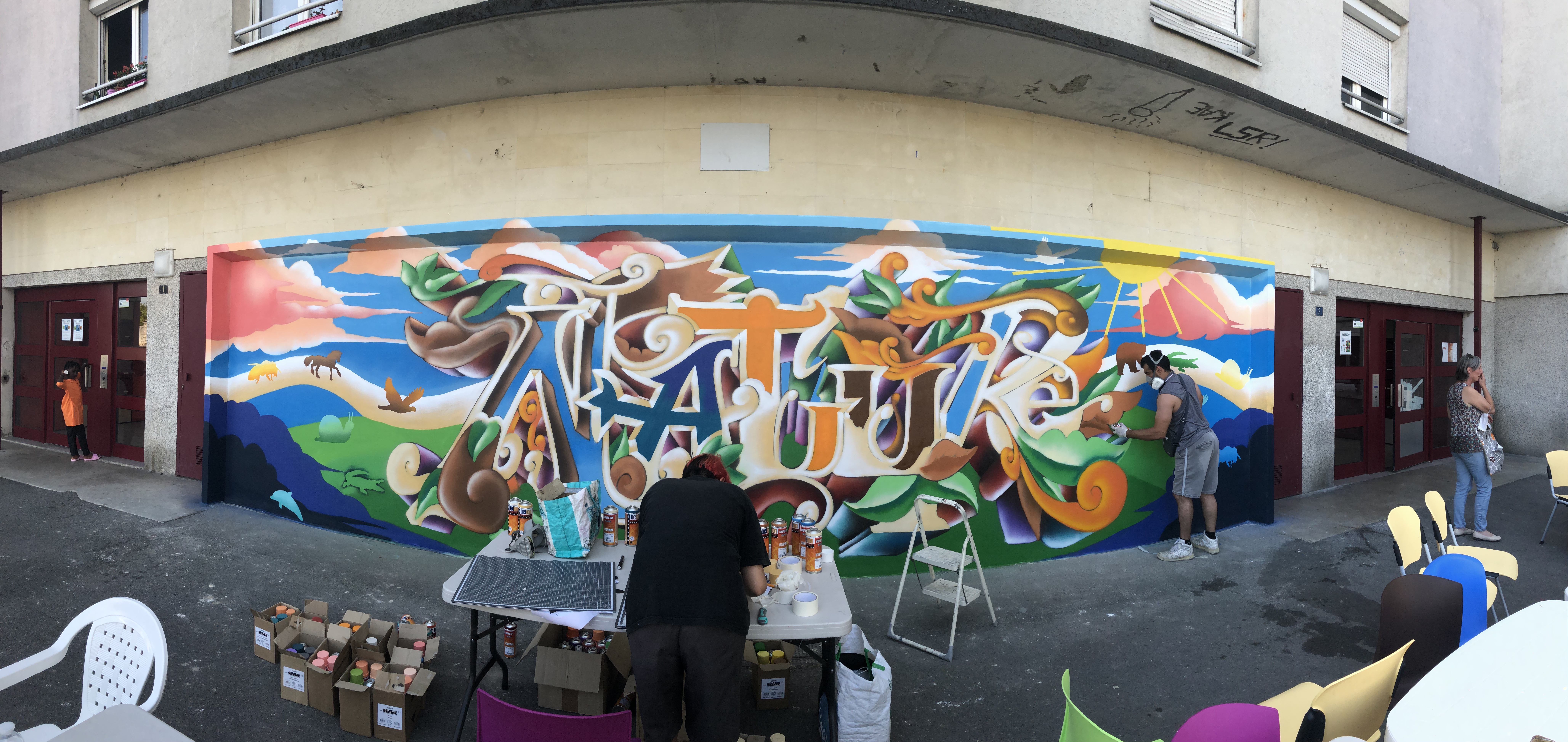 Fresque participative sur le secteur Walbaum